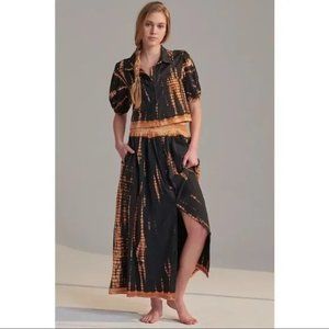 Anthropologie Saturday Sunday Annika Black Tie Dye Skirt only MEDIUM
